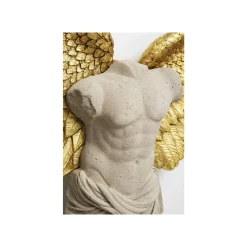 KARE Design Déco Murale Buste Homme Ailes Dorées 124x71cm ^ Déco Murale