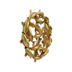 KARE Design Déco Murale Carpes Koï Dorées 102cm ^ Déco Murale