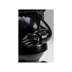 KARE Design Déco Nain Noir Fleurs Debout 45cm ^ Déco