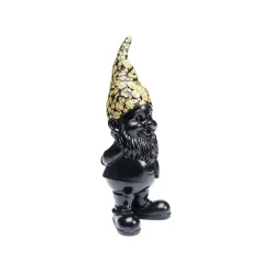 KARE Design Déco Nain Noir Fleurs Debout 30cm ^ Déco