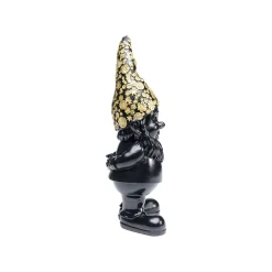 KARE Design Déco Nain Noir Fleurs Debout 30cm ^ Déco