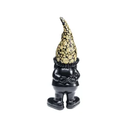 KARE Design Déco Nain Noir Fleurs Debout 30cm ^ Déco
