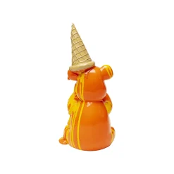 KARE Design Déco Ours Assis Glace Orange ^ Déco