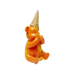 KARE Design Déco Ours Assis Glace Orange ^ Déco
