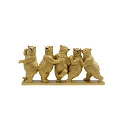 KARE Design Déco Ours Dorés Danseurs ^ Déco