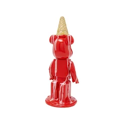 KARE Design Déco Ours Glace Rouge ^ Déco