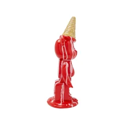 KARE Design Déco Ours Glace Rouge ^ Déco
