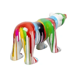 KARE Design Déco Ours Polaire Coulées De Peinture XL ^ Déco