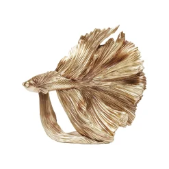 KARE Design Déco Poisson Combattant 34cm Doré ^ Déco