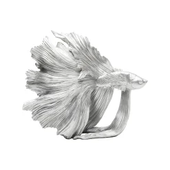 KARE Design Déco Poisson Combattant 34cm Argenté ^ Déco
