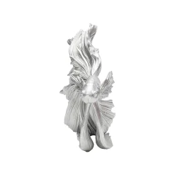 KARE Design Déco Poisson Combattant 34cm Argenté ^ Déco