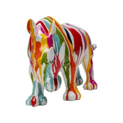 KARE Design Déco Rhino Blanc Coulées De Peinture 34cm ^ Déco