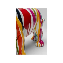 KARE Design Déco Rhino Blanc Coulées De Peinture 34cm ^ Déco
