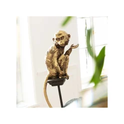 KARE Design Déco Singe Perché 109cm Doré ^ Déco