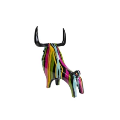 KARE Design Déco Taureau Noir Coulées De Peinture ^ Déco