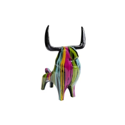 KARE Design Déco Taureau Noir Coulées De Peinture ^ Déco