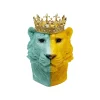 KARE Design Déco Tigre Roi Bleu Et Jaune ^ Déco