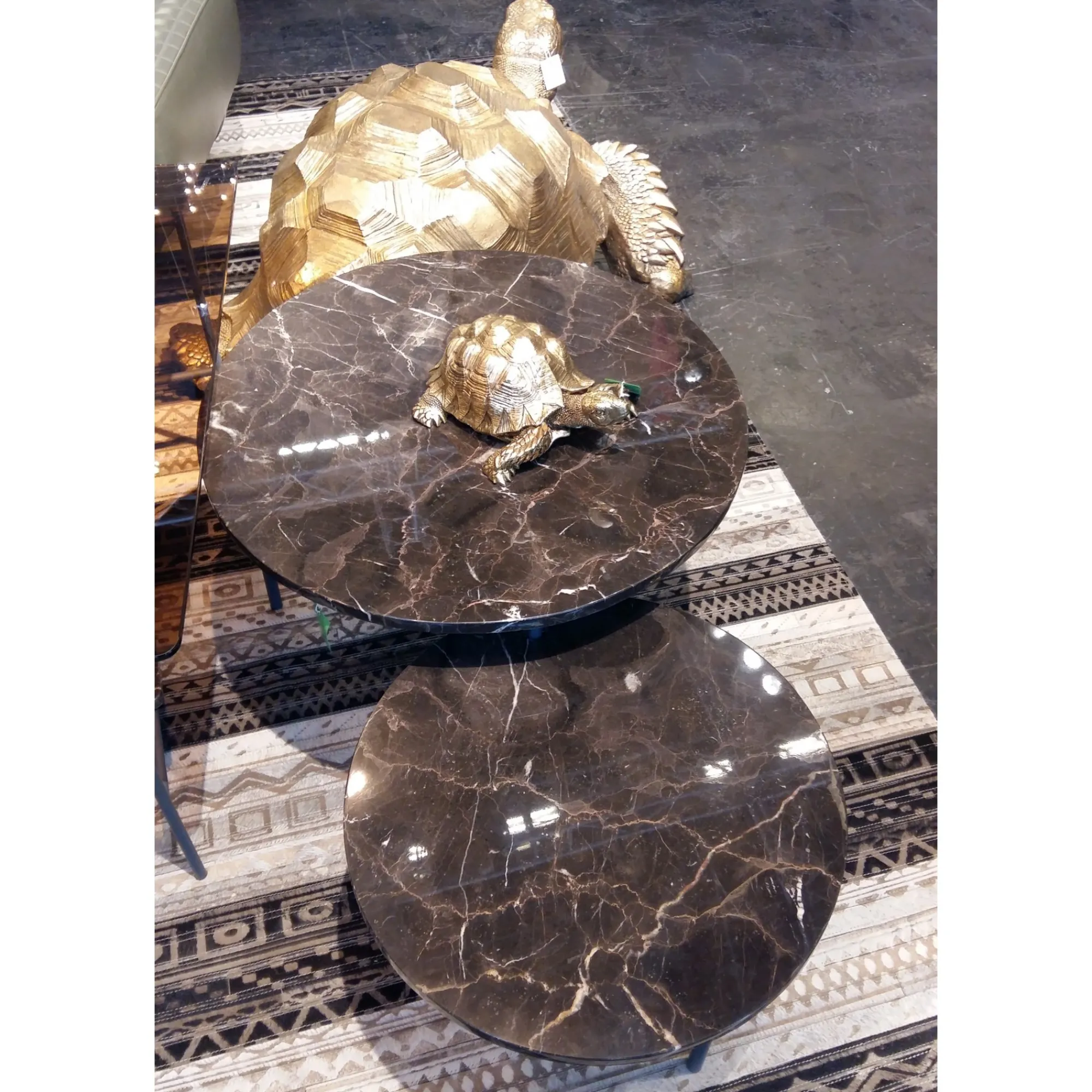 KARE Design Déco Tortue Dorée XL ^ Déco