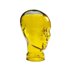 KARE Design Déco Tête Transparente Jaune ^ Déco