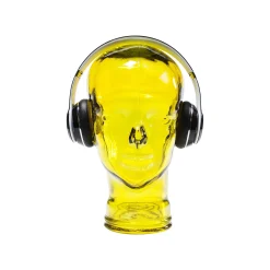 KARE Design Déco Tête Transparente Jaune ^ Déco