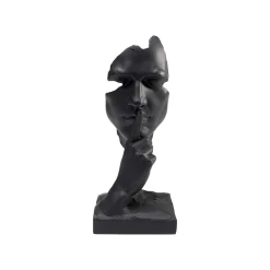KARE Design Déco Visage Noir Silence ^ Déco