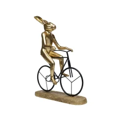 KARE Design Déco Vélo Lapin Doré ^ Déco