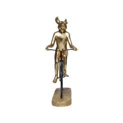 KARE Design Déco Vélo Lapin Doré ^ Déco