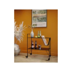 KARE Design Desserte Fenja Noire ^ Table D'Appoint & De Chevet