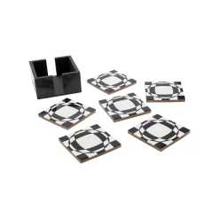KARE Design Dessous De Verre Miracle Noirs Et Blancs Set De 6 ^ Vaisselle