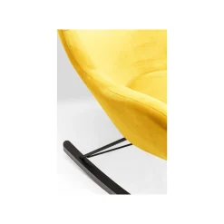 KARE Design Fauteuil à Bascule Oslo Jaune ^ Fauteuil