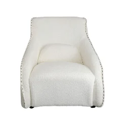 KARE Design Fauteuil à Bascule Swing Ritmo Boucle Crème ^ Fauteuil