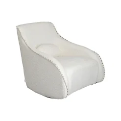 KARE Design Fauteuil à Bascule Swing Ritmo Boucle Crème ^ Fauteuil