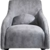 KARE Design Fauteuil à Bascule Swing Ritmo Vintage Gris ^ Fauteuil