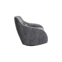 KARE Design Fauteuil à Bascule Swing Ritmo Vintage Gris ^ Fauteuil