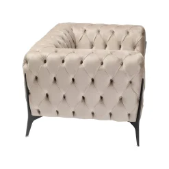 KARE Design Fauteuil Bellissima Velours Beige ^ Fauteuil