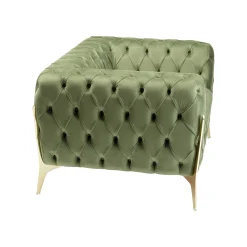KARE Design Fauteuil Bellissima Velours Vert ^ Fauteuil