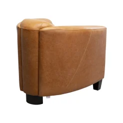 KARE Design Fauteuil Cigar Lounge Cuir Marron Clair ^ Fauteuil