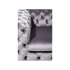 KARE Design Fauteuil Desire Velours Gris ^ Fauteuil
