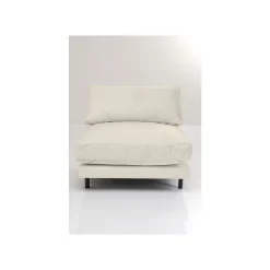KARE Design Fauteuil Discovery Velours Crème ^ Fauteuil