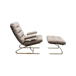 KARE Design Fauteuil Et Repose-pieds Novel ^ Fauteuil
