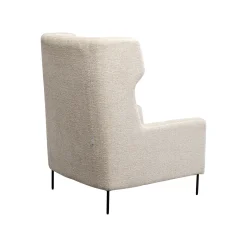 KARE Design Fauteuil Et Repose-pieds Quinn Beige ^ Fauteuil