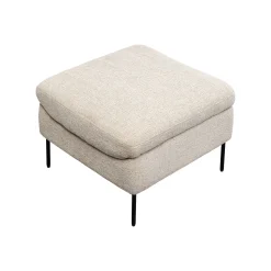 KARE Design Fauteuil Et Repose-pieds Quinn Beige ^ Fauteuil