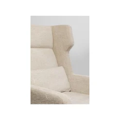 KARE Design Fauteuil Et Repose-pieds Quinn Beige ^ Fauteuil