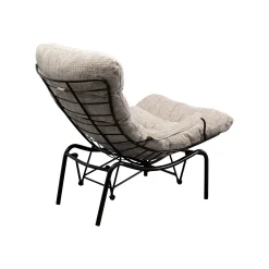 KARE Design Fauteuil Et Repose-pieds Vienna Swing Beige ^ Fauteuil