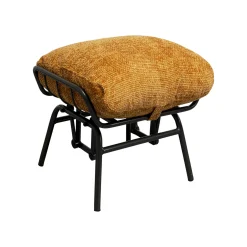 KARE Design Fauteuil Et Repose-pieds Vienna Swing Jaune ^ Fauteuil