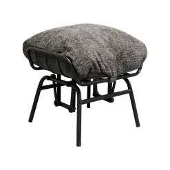 KARE Design Fauteuil Et Repose-pieds Vienna Swing Gris ^ Fauteuil