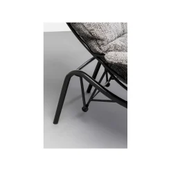 KARE Design Fauteuil Et Repose-pieds Vienna Swing Gris ^ Fauteuil