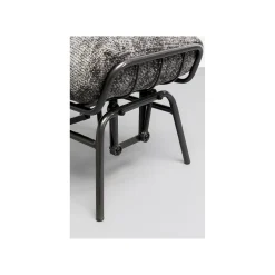 KARE Design Fauteuil Et Repose-pieds Vienna Swing Gris ^ Fauteuil