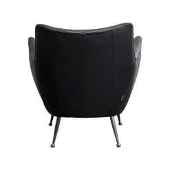 KARE Design Fauteuil Goldfinger Noir ^ Fauteuil