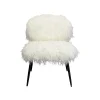 KARE Design Fauteuil Hairy Blanc ^ Fauteuil